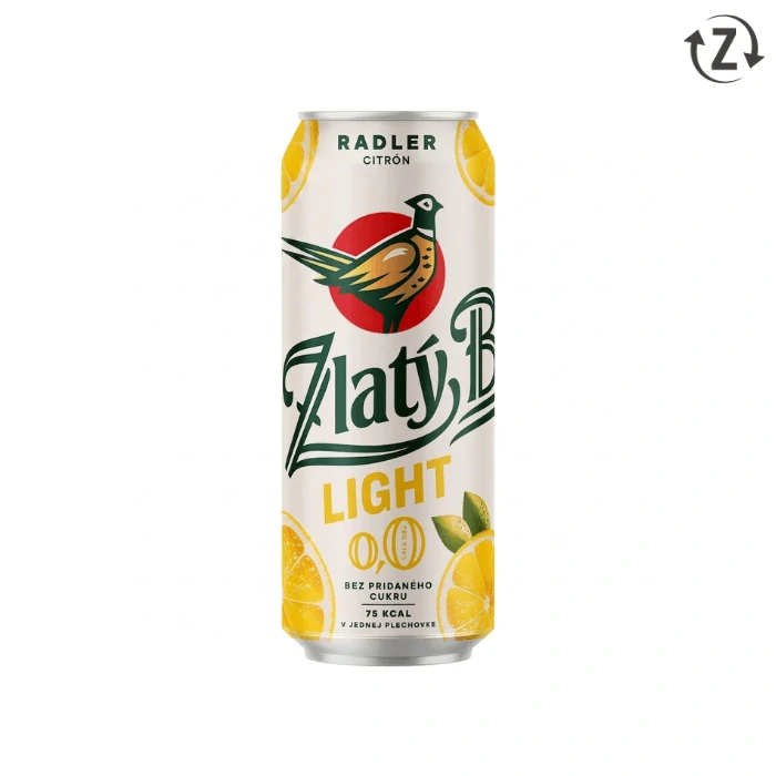 Zlatý Bažant Radler 0,0% Light Bez pridaného cukru Citrón 500 ml (plechovka)