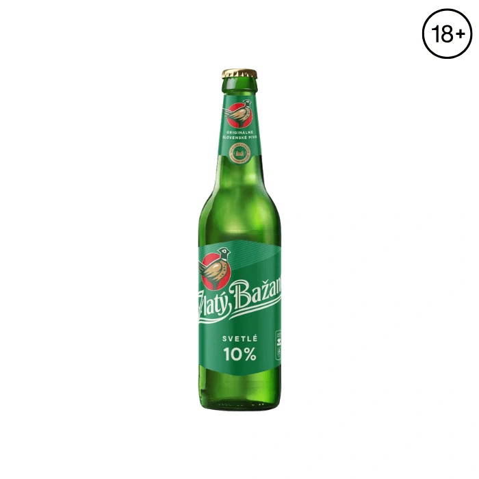 Zlatý Bažant 10% svetlé výčapné pivo 500 ml (fľaša)