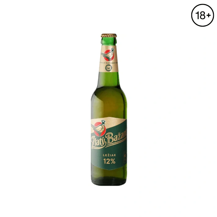 Zlatý Bažant 12% svetlý ležiak 500 ml (fľaša)