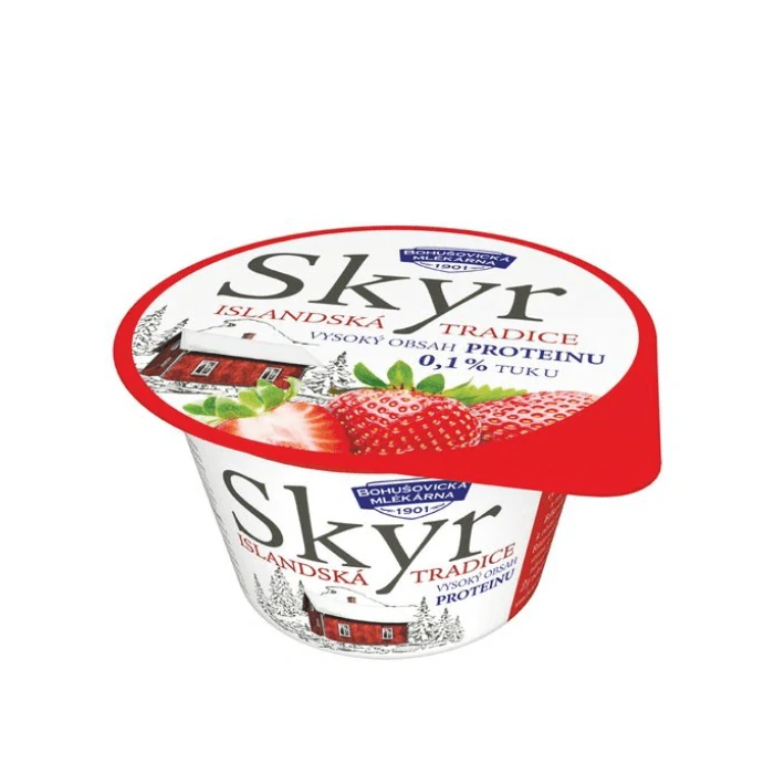 BOHUŠOVICKÁ Skyr jahoda 130 g