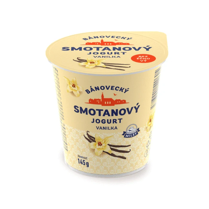 MILSY Bánovecký smotanový jogurt vanilka 145 g