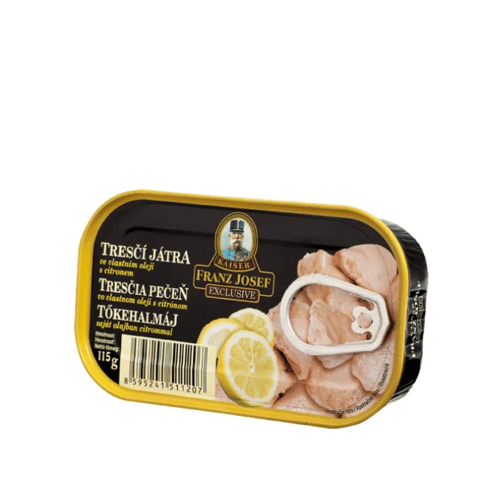 FRANZ JOSEF Treščia pečeň v oleji s citrónom 115 g