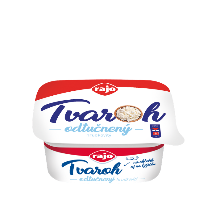 RAJO Tvaroh odtučnený hrudkovitý (180 g)