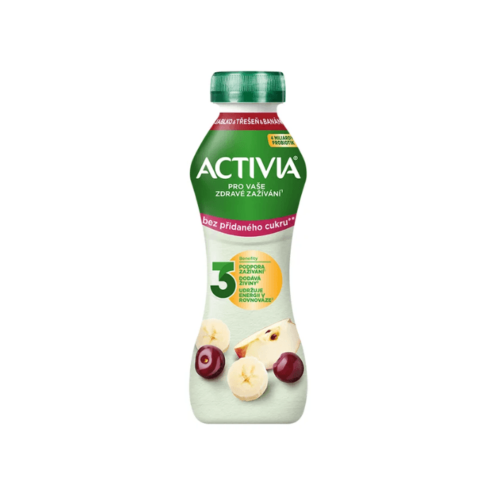 ACTIVIA nápoj bez cukru jablko čerešňa 280 g