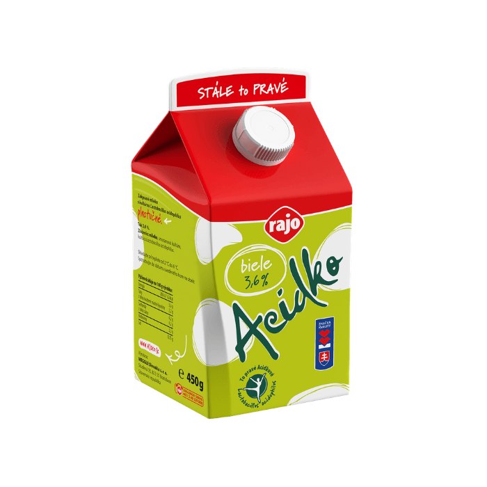 rajo Acidko plnotučné biele 450 g
