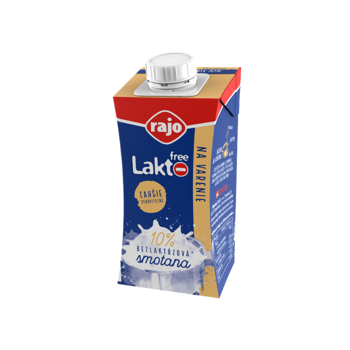 rajo Smotana na varenie Lakto free 10 % 200 ml