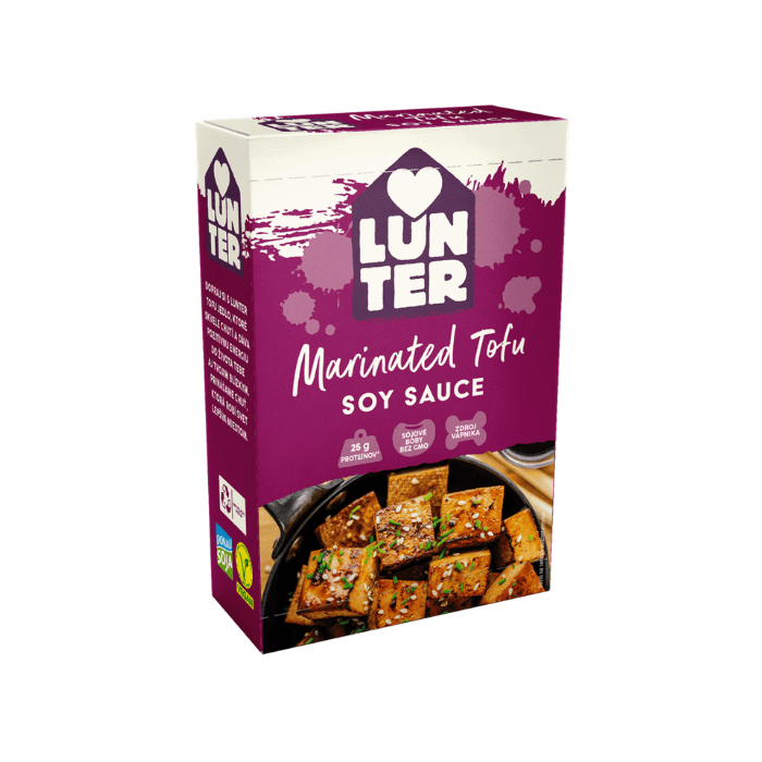 LUNTER Tofu marinované v sójovej omáčke 180 g