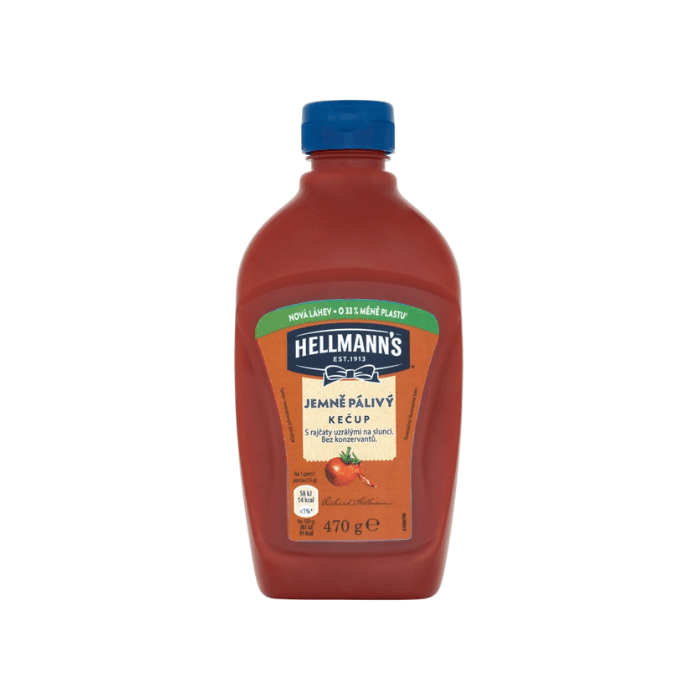 HELLMANN'S Kečup jemne pálivý 470 g