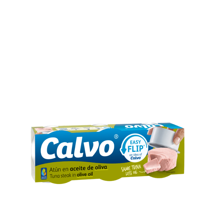 CALVO Tuniak v olivovom oleji 3 x 65 g