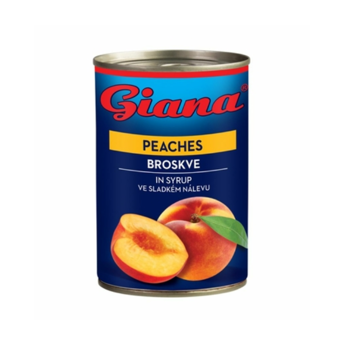 GIANA Broskyne lúpané polené 410 g