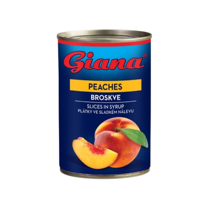 GIANA Broskyne plátky 410 g