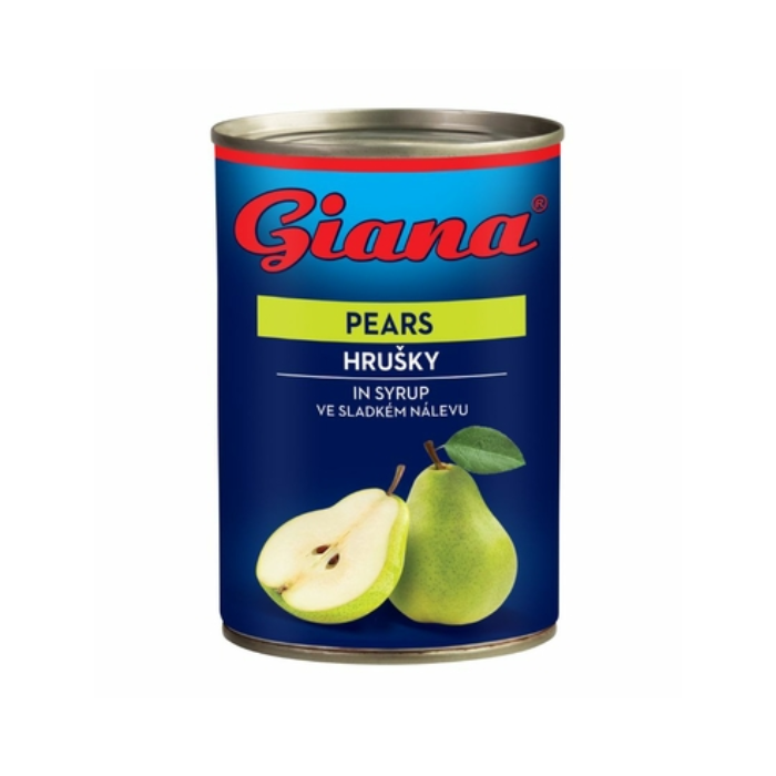 GIANA Hrušky lúpané polené 400 g