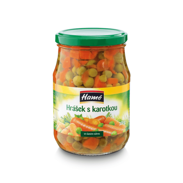HAMÉ Hrášok s mrkvou 330 g