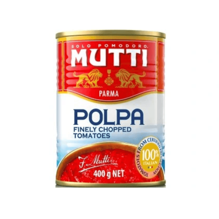 MUTTI Jemne krájané paradajky plech 400 g