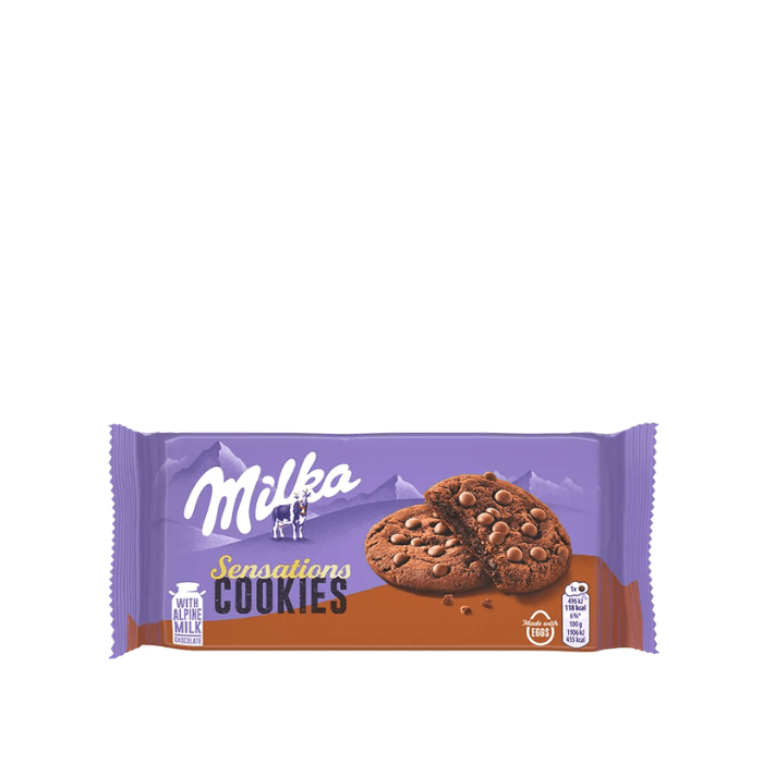 Milka Cookies Sensation sušienky čokoládové 156 g