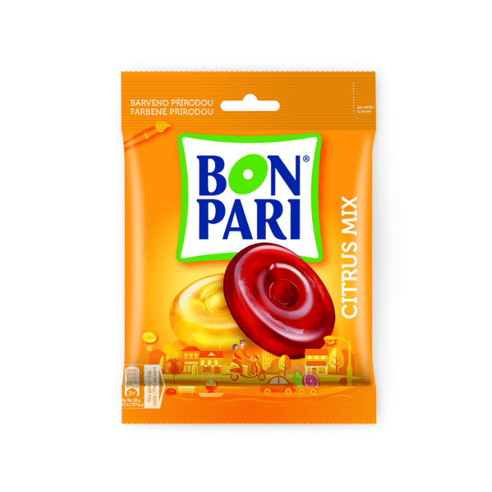 BON PARI Citrus Mix cukríky 90 g