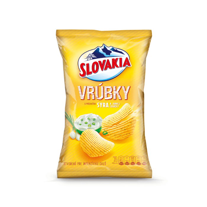 SLOVAKIA Vrúbky syr a jarná cibuľka 120 g