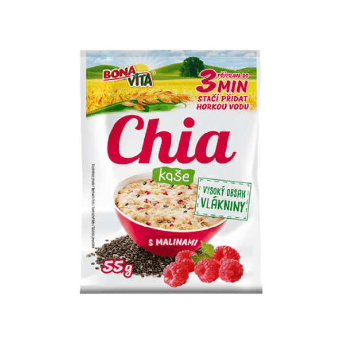 BONAVITA Dobrá kaša chia s malinami 55 g