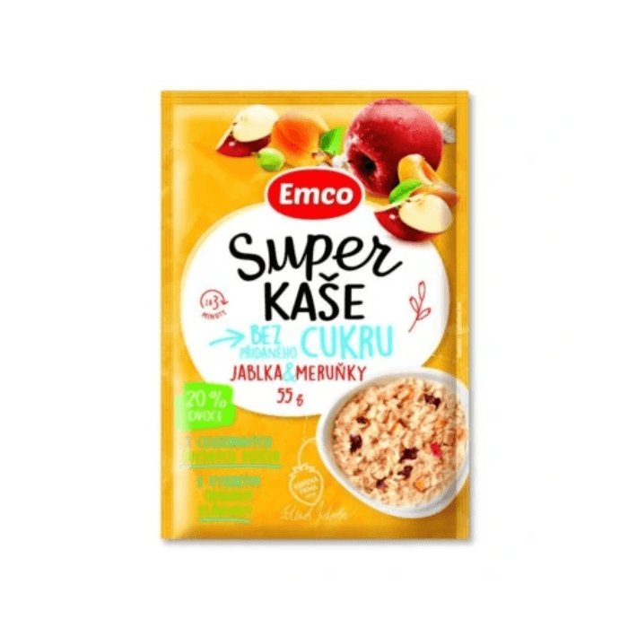 Emco Super kaše jablko & broskyňa 55 g