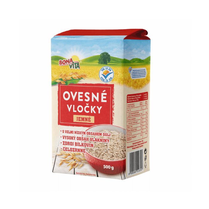 BONAVITA Ovsené vločky jemné 500 g