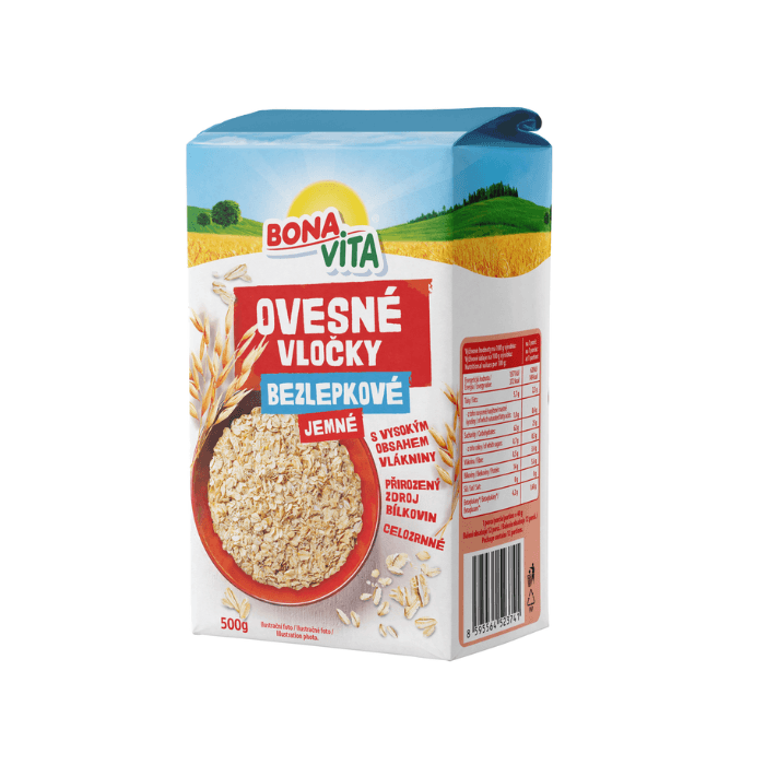 BONAVITA Ovsené vločky jemné bezlepkové 500 g