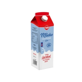Rajo Mlieko čerstvé 1,5% 1l