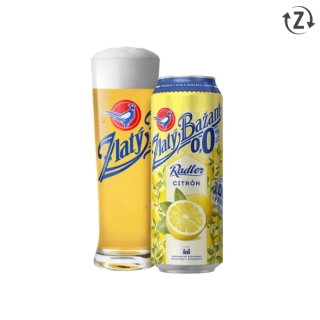 Zlatý Bažant Radler 0,0% Citrón 500 ml (plechovka)