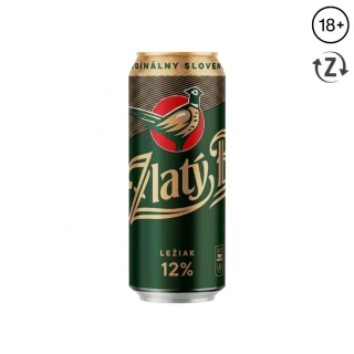 Zlatý Bažant 12% svetlý ležiak 500 ml (plechovka)