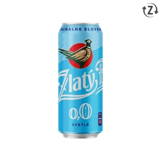 Zlatý Bažant 0,0% svetlé nealkoholické pivo 500 ml (plechovka)