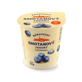 MILSY Bánovecký smotanový jogurt čučoriedka 145 g