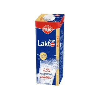 rajo Mlieko Lakto free bezlaktózové UHT 3,5 % 1 l