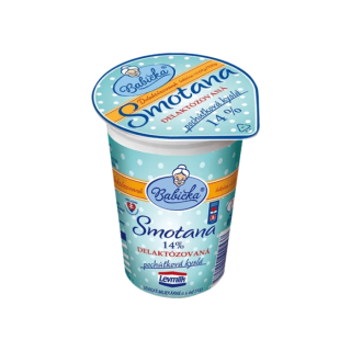 Levmilk Babička Delaktózovaná kyslá smotana 14 % 200 g