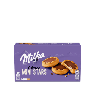 Milka Minis Stars mliečna náplň a čoko 150 g