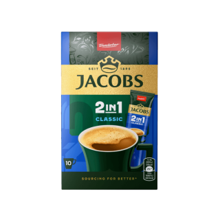 JACOBS 2 IN 1 Classic káva instantná 124 g